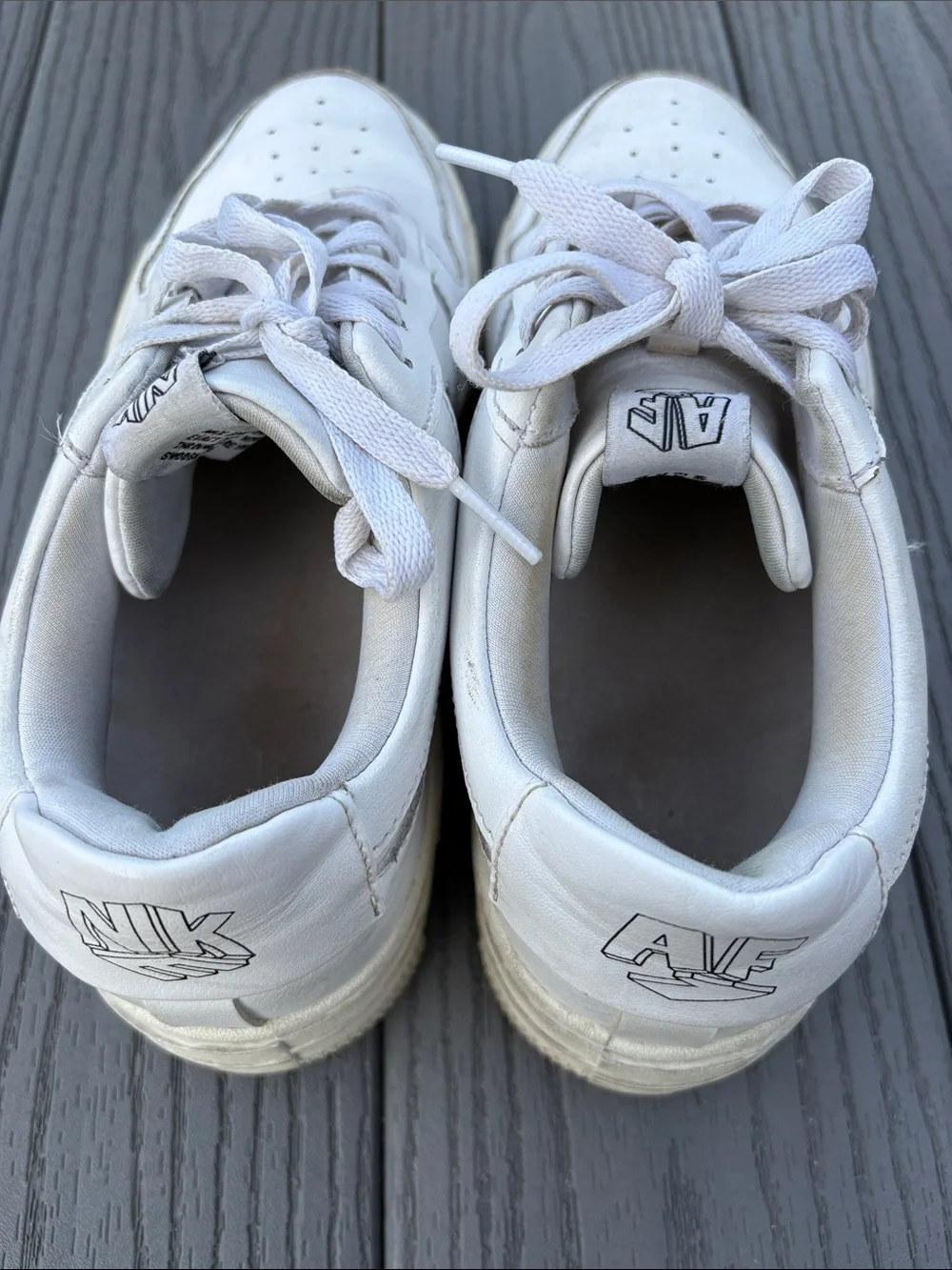 Nike Air Force 1 Pixel “Triple White”Women’s Sneakers Size 9.5